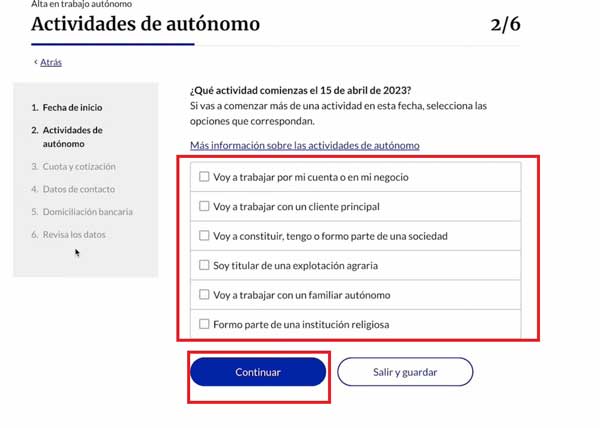 ACTIVIDADES DE AUTONOMO ALTA EN TRABAJO AUTONOMO SEGURIDAD SOCIAL