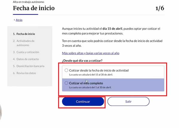 DESDE QUE DIA VAS A COTIZAR ALTA EN TRABAJO AUTONOMO SEGURIDAD SOCIAL