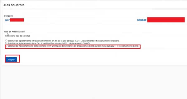 ALTA SOLICITUD AEAT