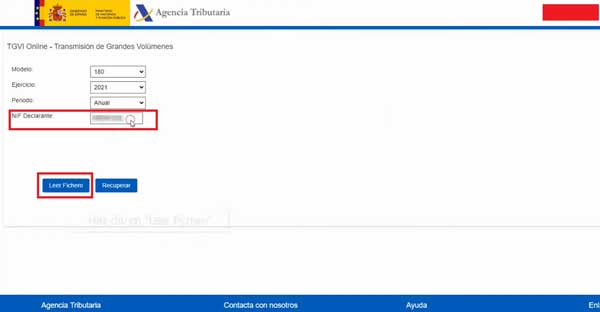 CUMPLIMENTAR NIF DEL DECLARANTE