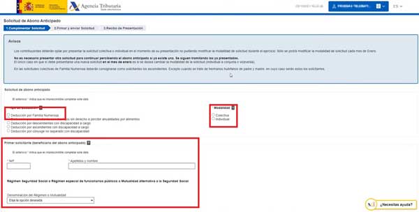 CUMPLIMENTAR SOLICITUD ABONO ANTICIPADO