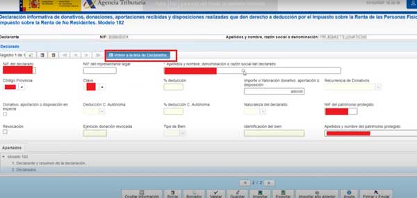 DATOS REQUERIDOS DECLARADOS DECLARACION INFORMATIVA FORMULARIO WEB
