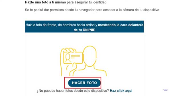 HACER FOTO DNI RECONOCIMIENTO DEL DERECHO A ASISTENCIA SANITARIA Y GESTION DE BENEFICIARIOS
