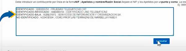 comprobar datos de contribuyente para personas juridicas