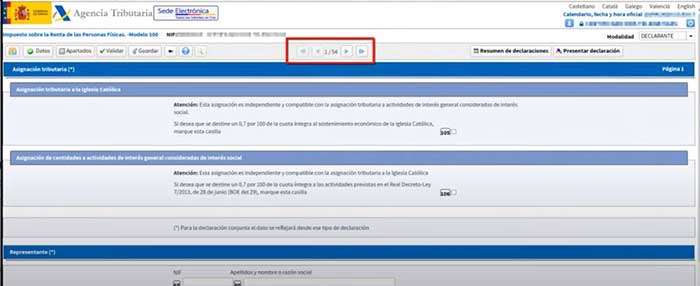 continuar con la declaracion en resumen de resultados