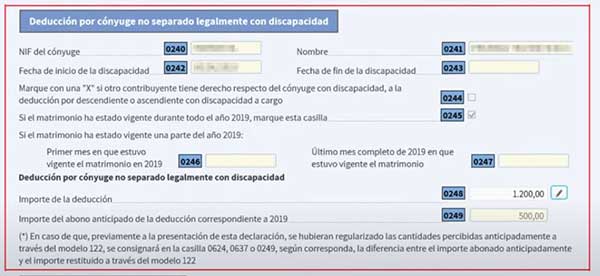 deduccion por conyuge no separado legalmente listo