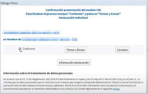 enviar cambio de declaracion de renta hecha