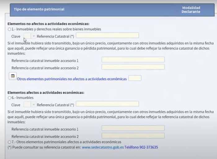 incluir informacion requerida para el resumen de declaraciones