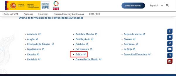 CURSOS SEPE GALICIA