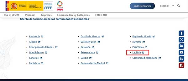 CURSOS SEPE LA RIOJA