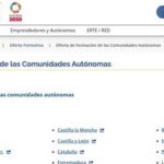 PAGINA PRINCIPAL OFERTA DE FORMACION DE LAS COMUNIDADES AUTONOMAS CURSOS SEPE