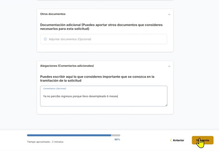 documentación acreditada para solicitar ingreso minimo vital