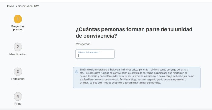 numero de personas en convivencia para solicitar el ingreso minimo vital