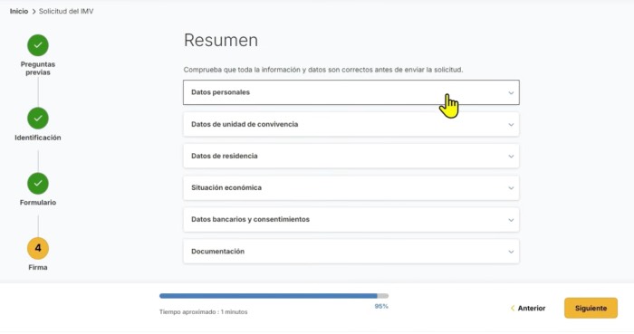 resumen para solicitar ingreso minimo vital